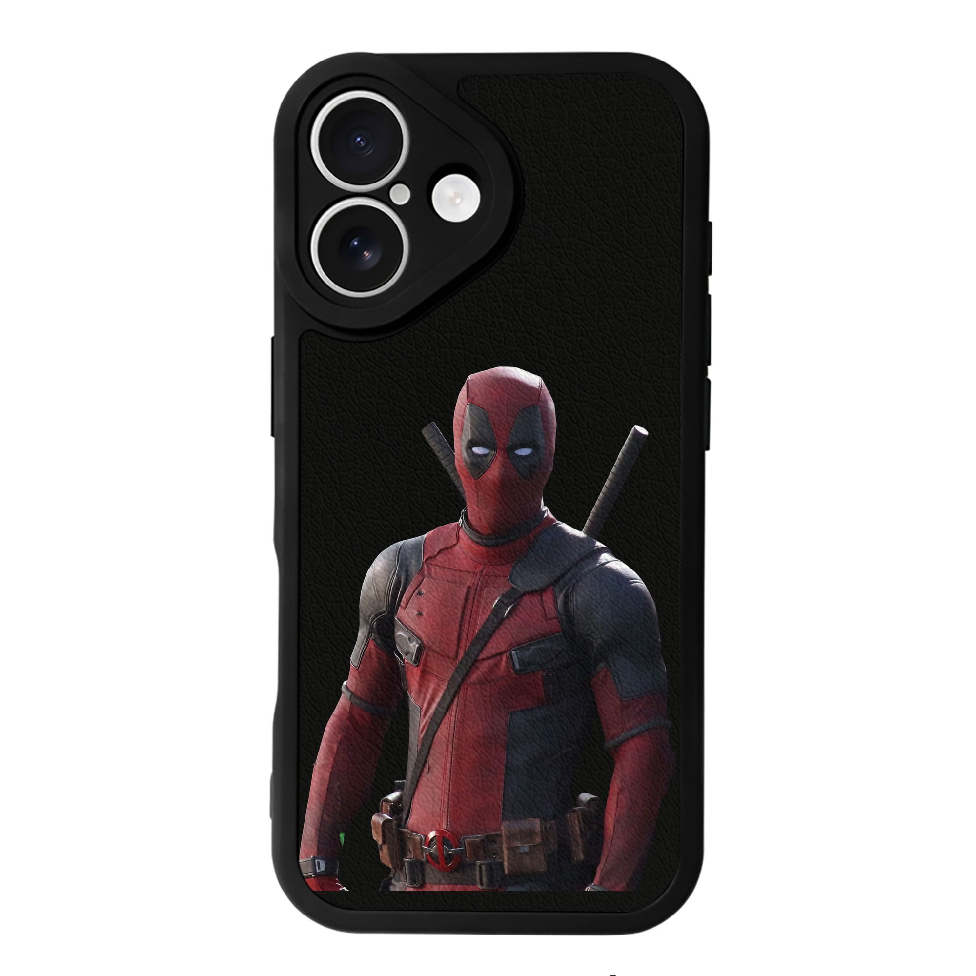 （画像用） Deadpool デッドプール 【iPhone 16シリーズ対応】シリコンスマホケース（レザー調） 材質：シリコン